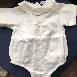 Linen Baby Boy Romper